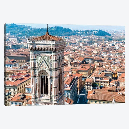 Top Level, Giotto's Campanile, Piazza del Duomo, Florence, Tuscany Region, Italy Canvas Print #NCO4} by Nico Tondini Canvas Art Print