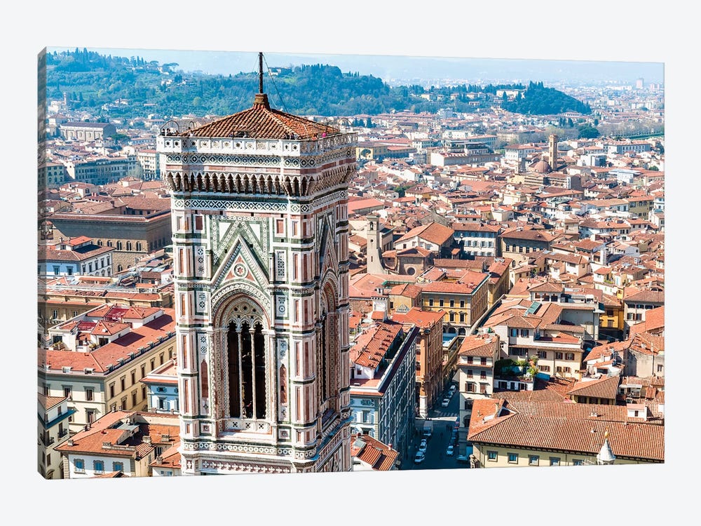Top Level, Giotto's Campanile, Piazza del Duomo, Florence, Tuscany Region, Italy by Nico Tondini 1-piece Canvas Art Print