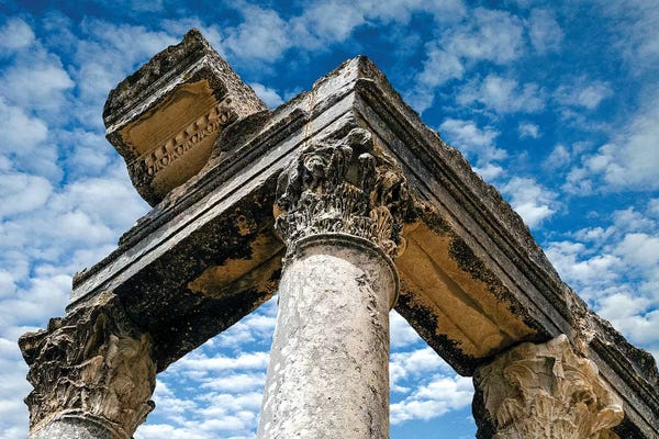 Columns: Roman Ruins Temple of Juno Caelestis, Dougga Archaeological Site, Tunisia by Nico Tondini