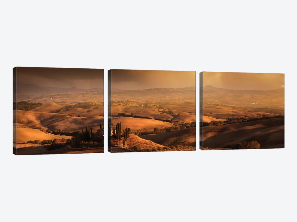Val D'Orcia by Nicolas Schumacher 3-piece Art Print