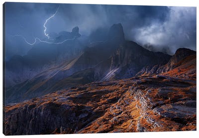 Bergwetter Canvas Art Print - 1x Scenic Photography
