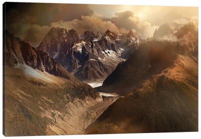 Mont Blanc Massiv Canvas Art Print