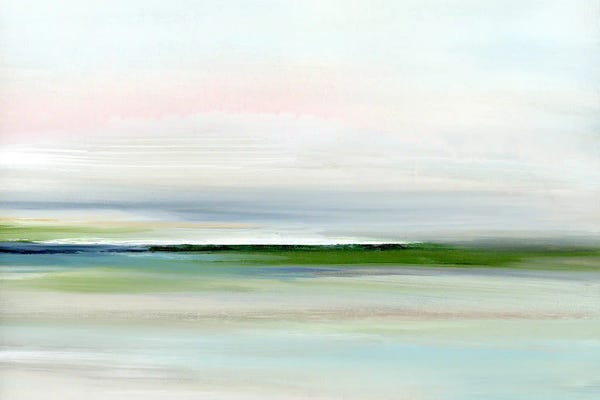 Minimalist Paintings: Spring Coast by Nicole Walsh
