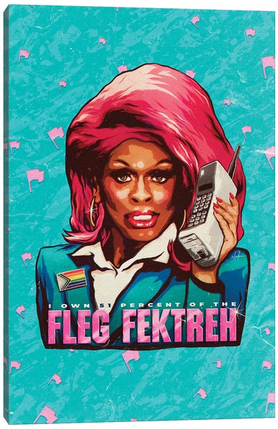 Fleg Fektreh Canvas Art Print - RuPaul's Drag Race