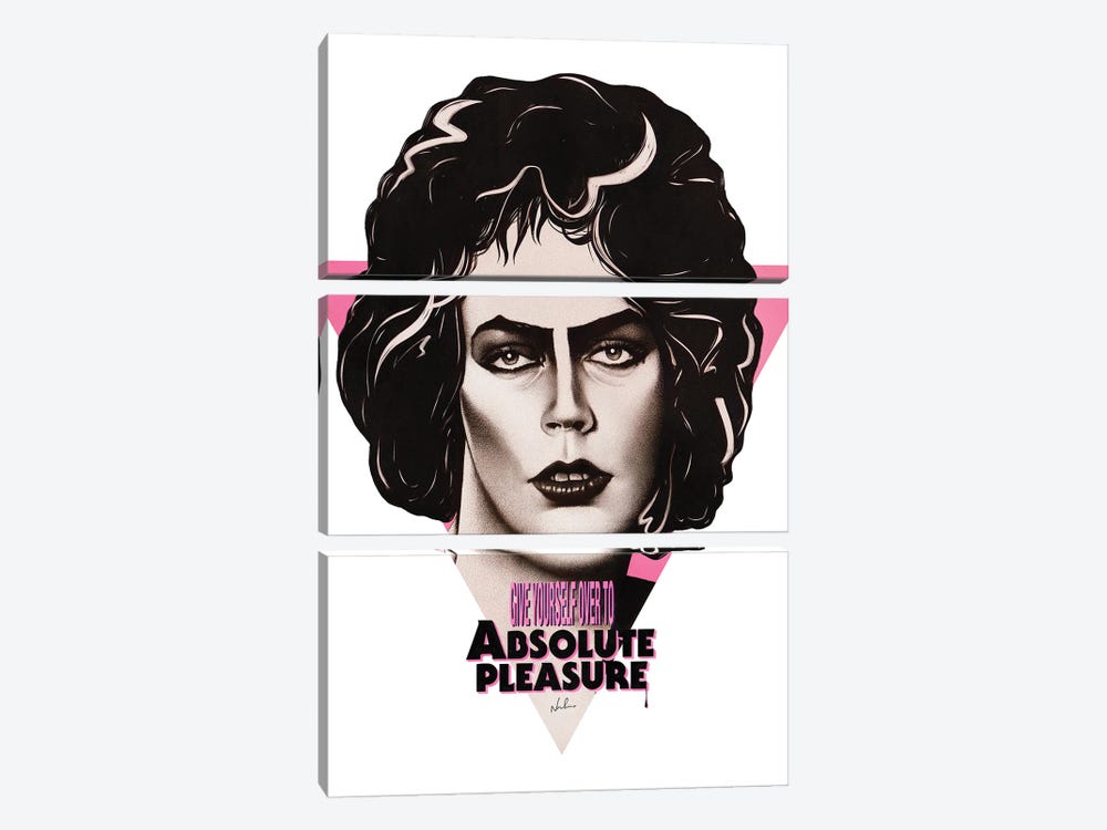 Give Yourself Over To Absolute Pleasure by Nordacious 3-piece Canvas Art Print