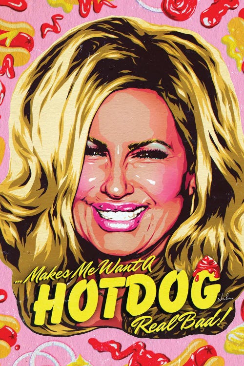 Makes Me Want A Hot Dog Real Bad by Nordacious canvas print