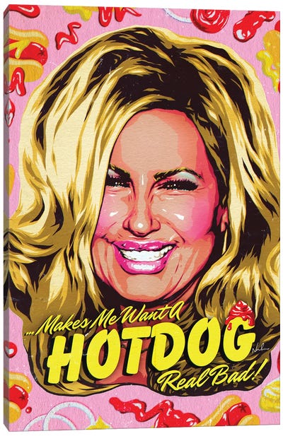 Makes Me Want A Hot Dog Real Bad Canvas Art Print - Legally Blonde