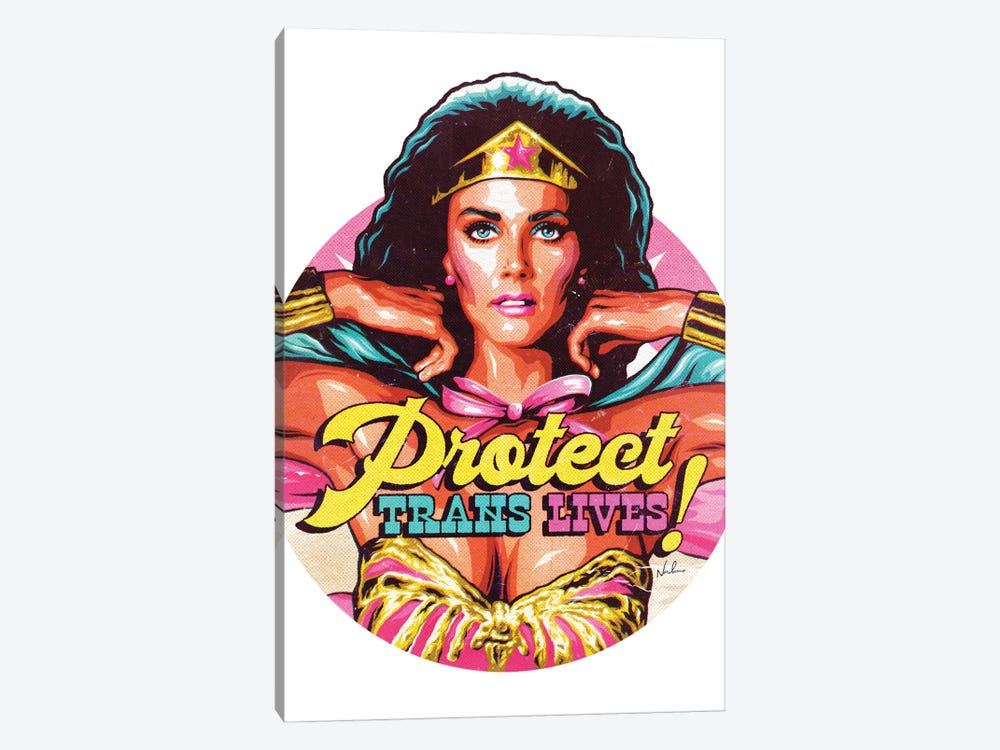 Protect Trans Lives by Nordacious 1-piece Canvas Wall Art