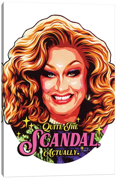 Quite The Scandal, Actually Canvas Art Print - RuPaul's Drag Race