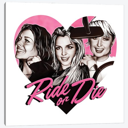 Ride Or Die Canvas Print #NDC49} by Nordacious Canvas Art