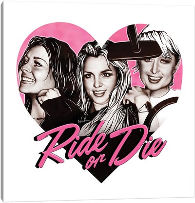 Ride Or Die Canvas Art Print - Britney Spears