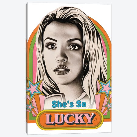She's So Lucky Canvas Print #NDC50} by Nordacious Canvas Print