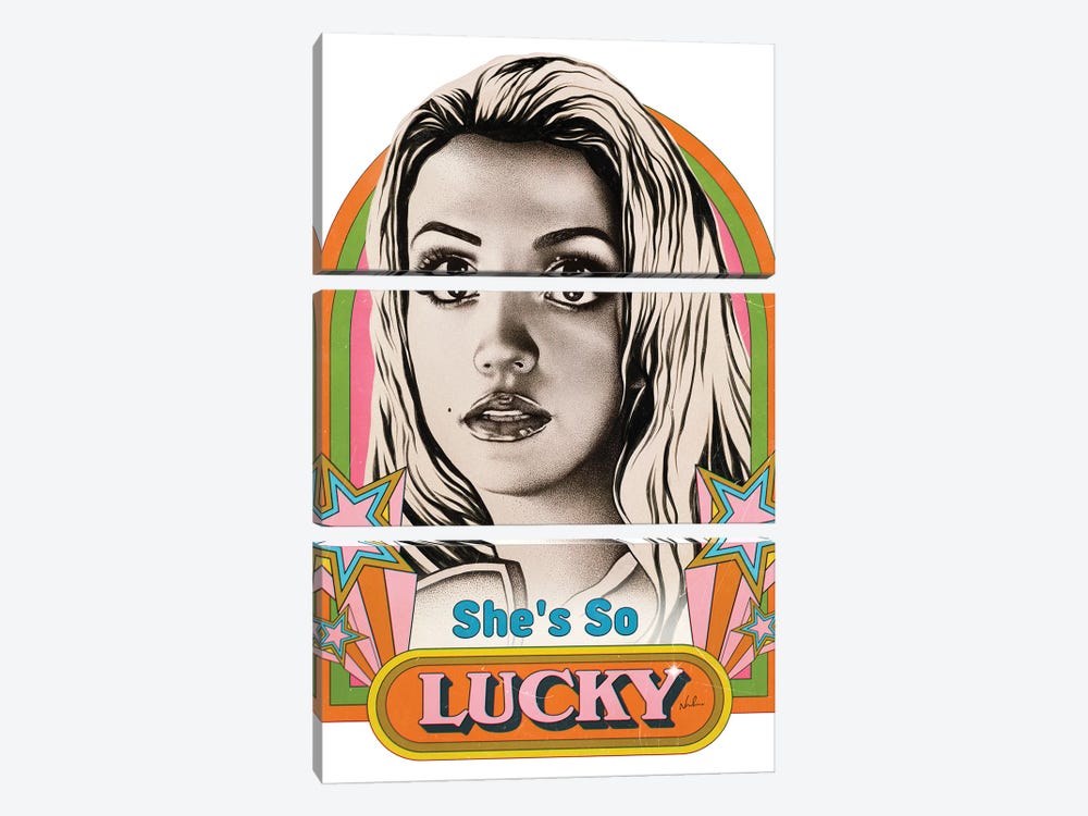 She's So Lucky by Nordacious 3-piece Canvas Art