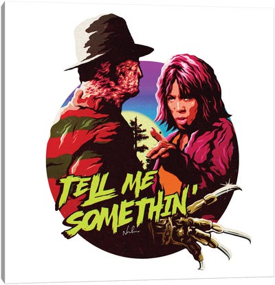 Tell Me Somethin' Canvas Art Print - Nightmare on Elm Street (Film Series)