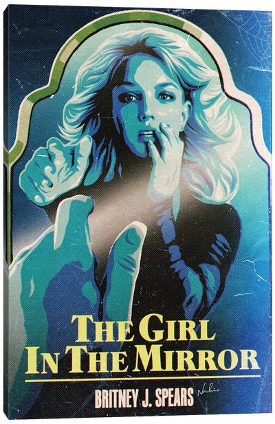 The Girl In The Mirror Canvas Art Print - Britney Spears