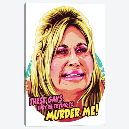 These Gays, They're Trying To Murder Me Canvas Print #NDC65} by Nordacious Canvas Print