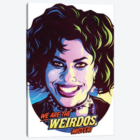 We Are The Weirdo's, Mister Canvas Print #NDC68} by Nordacious Canvas Artwork