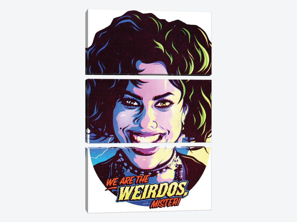 We Are The Weirdo's, Mister by Nordacious 3-piece Canvas Art Print