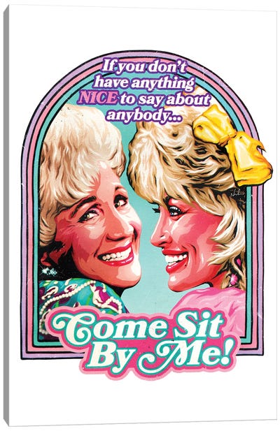 Come Sit By Me Canvas Art Print - Dolly Parton