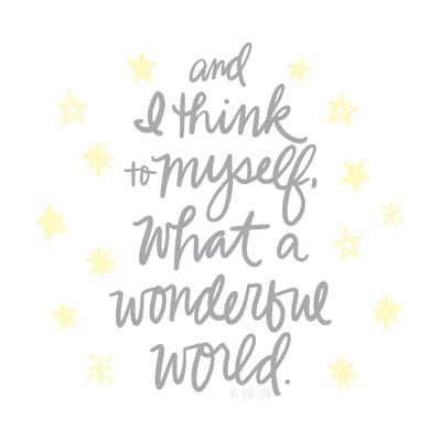 Wonderful World II by Noonday Design canvas print