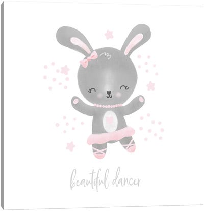 Ballerina Bunny I Canvas Art Print - Noonday Design