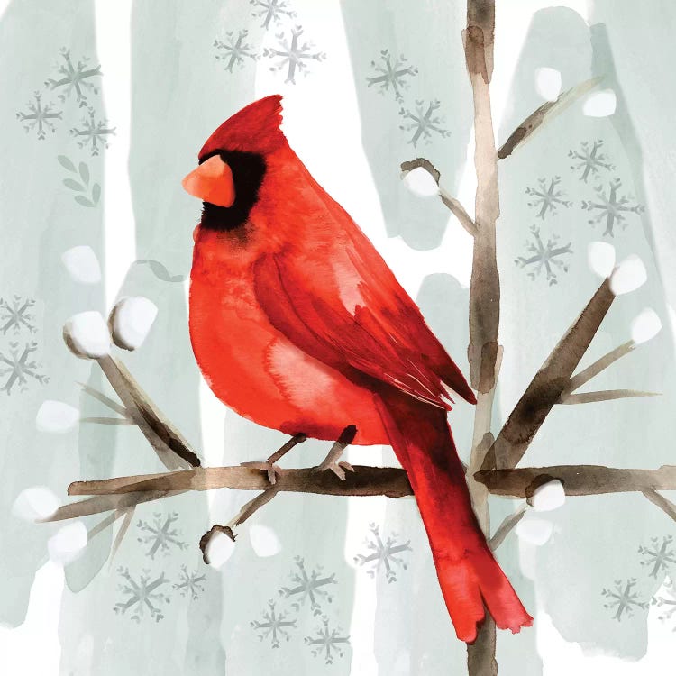 Christmas Hinterland I - Cardinal by Noonday Design wall art