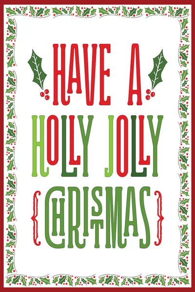 Colorful Christmas with border I