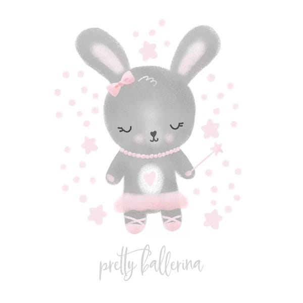Rabbits: Ballerina Bunny III by Noonday Design