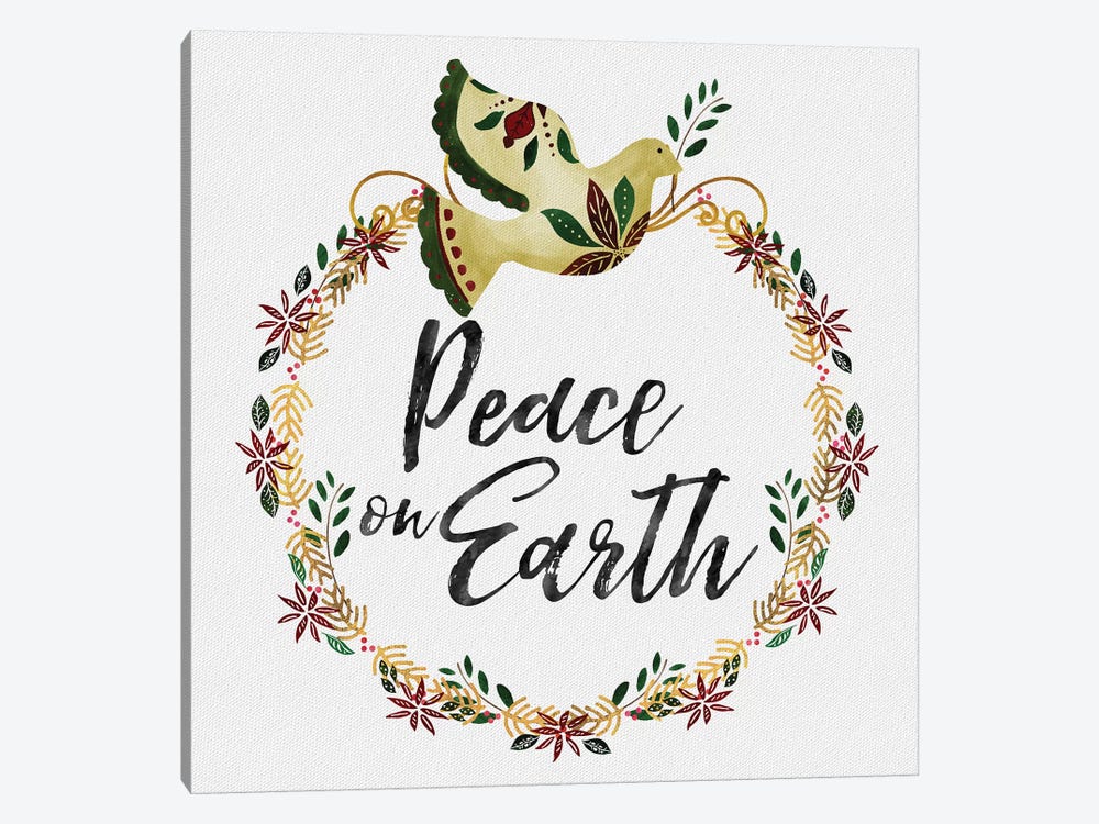 Peace and Joy I by Noonday Design 1-piece Canvas Print