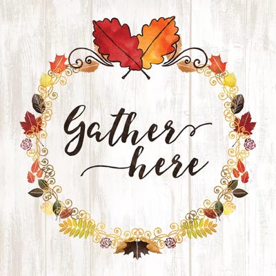 Pumpkin Spice Gather Here by Noonday Design multi panel art