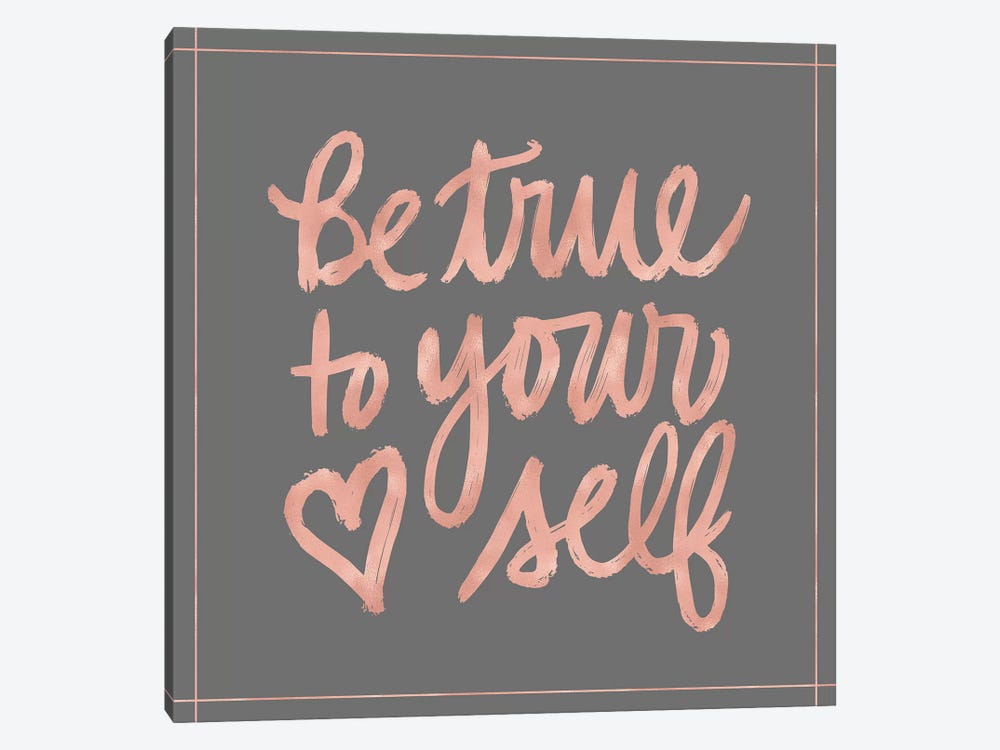 Be True by Noonday Design 1-piece Canvas Art