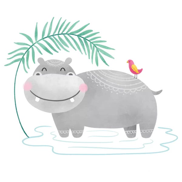 Hippopotamuses: Playful Pals- Hippo by Noonday Design