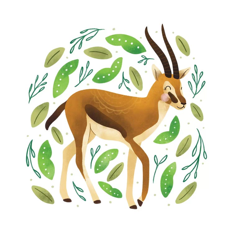 Safari Cuties Gazelle by Noonday Design wall art