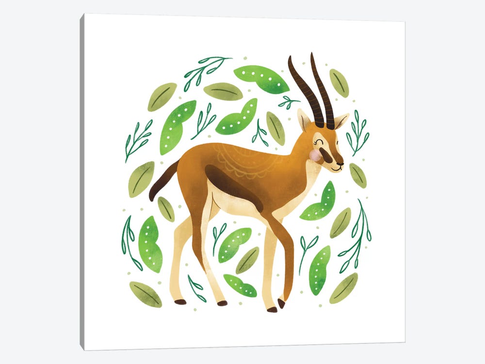Safari Cuties Gazelle by Noonday Design 1-piece Canvas Art Print