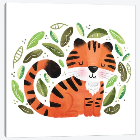 Safari Cuties Tiger Canvas Print #NDD148} by Noonday Design Canvas Art Print