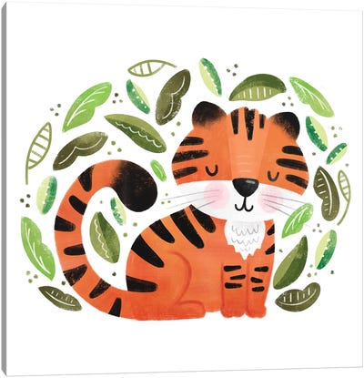Safari Cuties Tiger Canvas Art Print