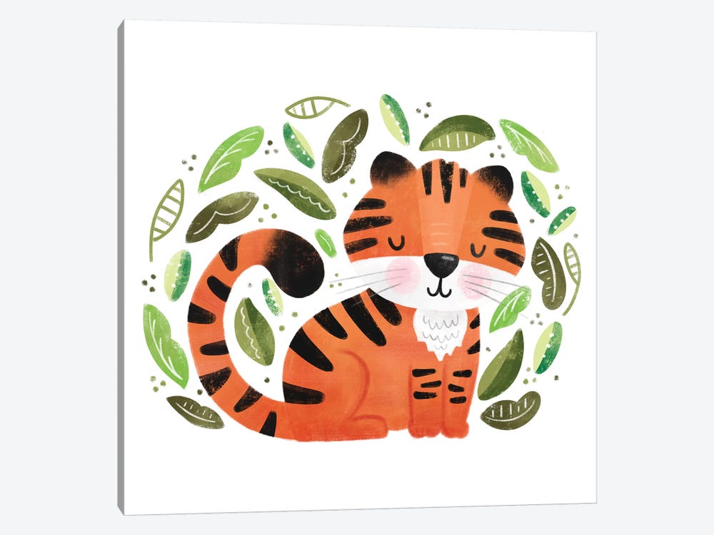 Safari Cuties Tiger by Noonday Design 1-piece Canvas Art Print