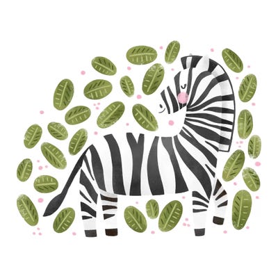 Safari Cuties Zebra by Noonday Design art print