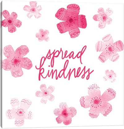 Cascading Blossoms Kindness Peace I Canvas Art Print - Noonday Design