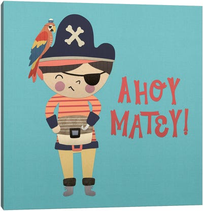 Ahoy Matey I Canvas Art Print - Pirates