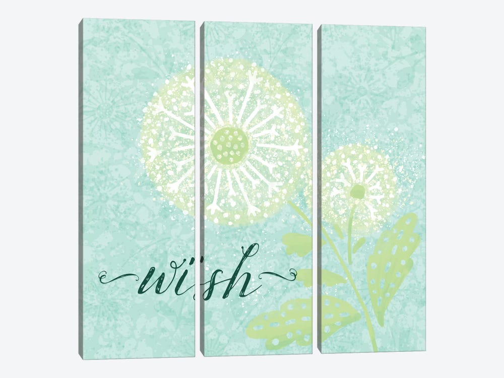 Dandelion Wishes III by Noonday Design 3-piece Canvas Wall Art