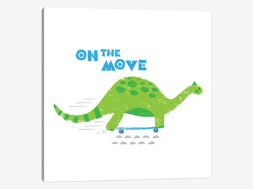 Dinos On The Move I by Noonday Design 1-piece Canvas Print