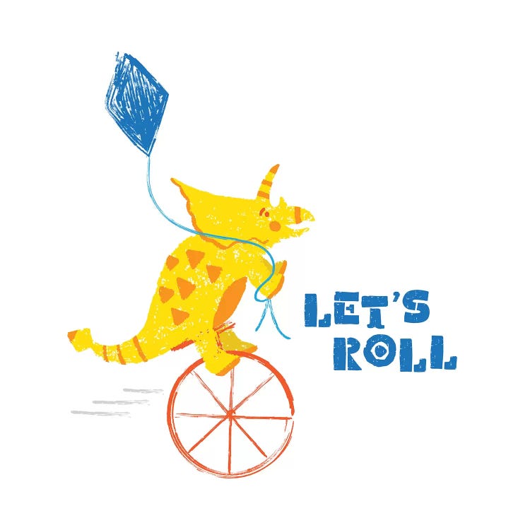 Dinos On The Move III by Noonday Design wall art