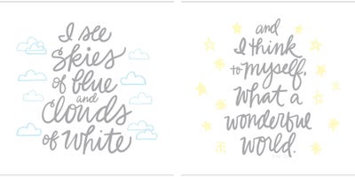 Wonderful World Diptych