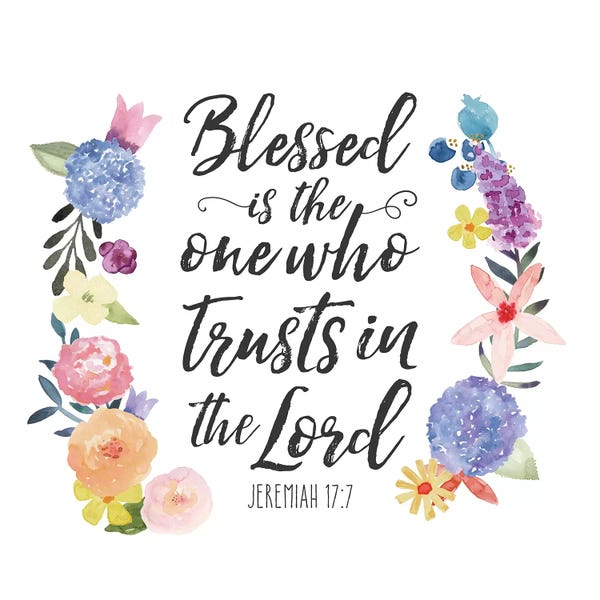 Bible Verses: Floral Bible Verse I by Noonday Design