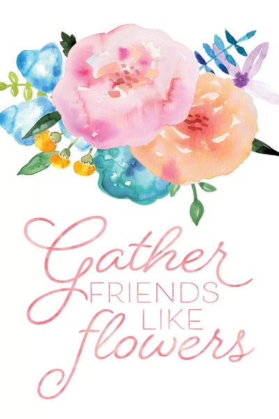 Friendship: Flowers In Full Bloom I by Noonday Design
