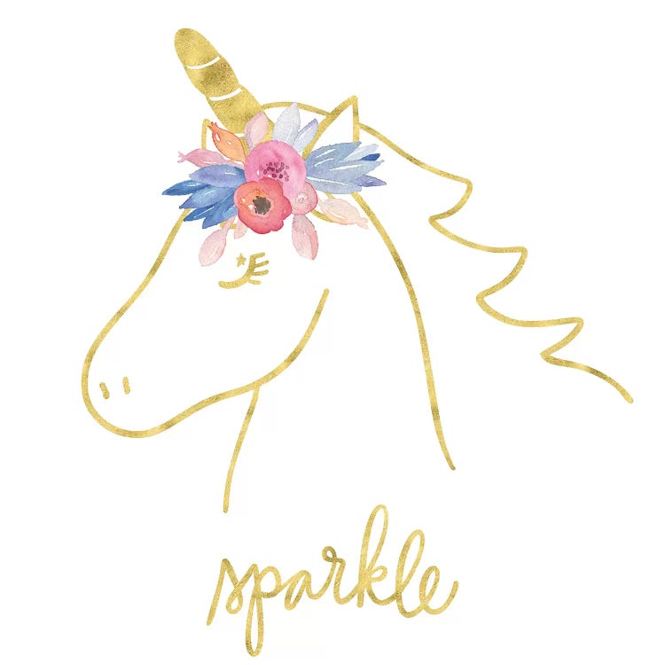 Golden Unicorn III Sparkle