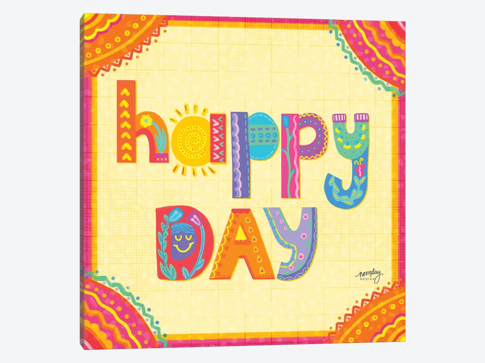 Happy Day Trio I by Noonday Design 1-piece Canvas Wall Art