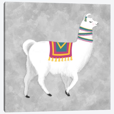 Lovely Llama I Canvas Print #NDD53} by Noonday Design Canvas Wall Art