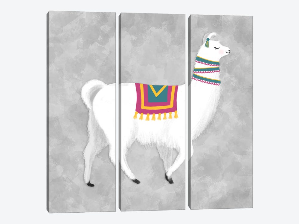 Lovely Llama I by Noonday Design 3-piece Canvas Art